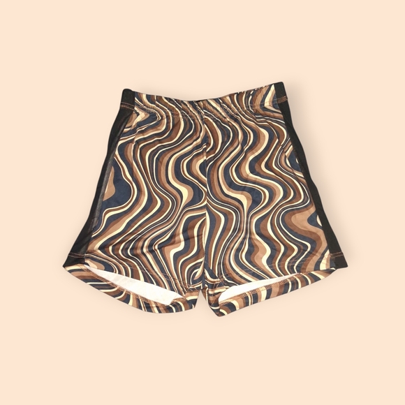 SHEIN Pants - SHEIN Multicolor Swirl Bike Shorts